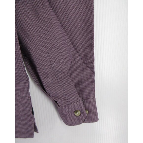 VINTAGE Columbia Top Small GRT Shirt Loop Collar Plaid Hiking Camp - Picture 3 of 12